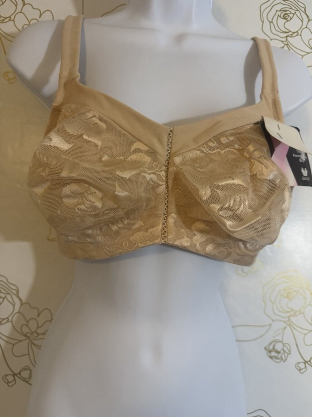 Wacoal 85276# Awareness Full Coverage Seamless Unlined Wire Free Bra US Sz 38 D